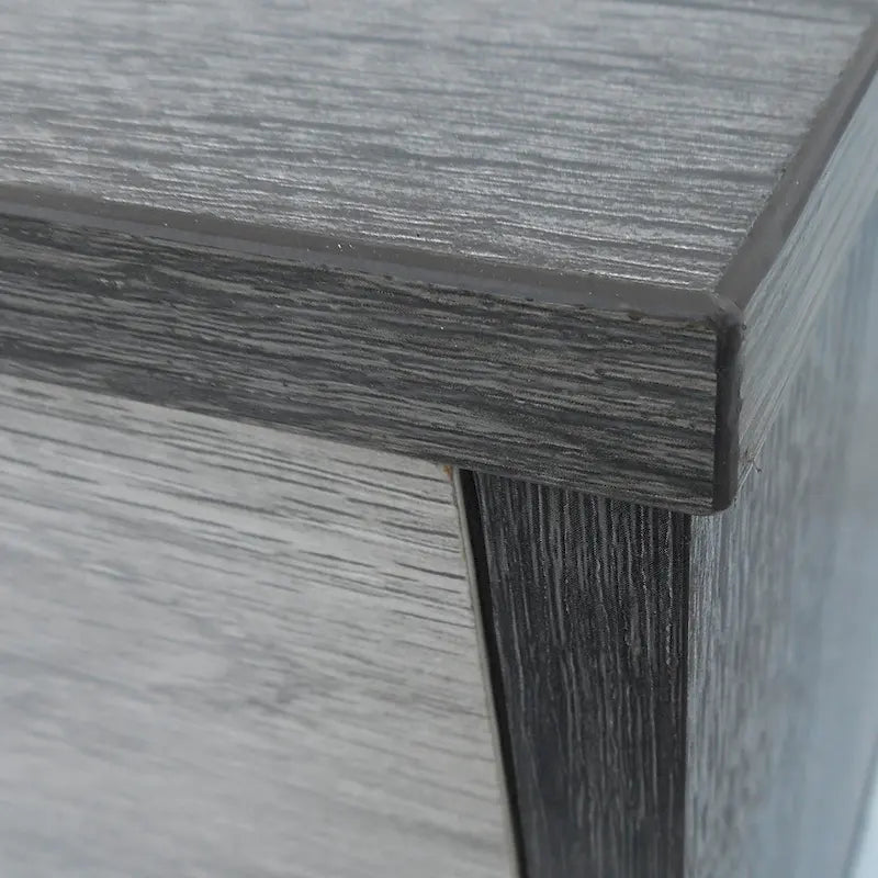 Meuble TV gris 71,1 cm avec armoire dépliante, armoire normale et 2 étagères pour téléviseurs jusqu'à 79 po