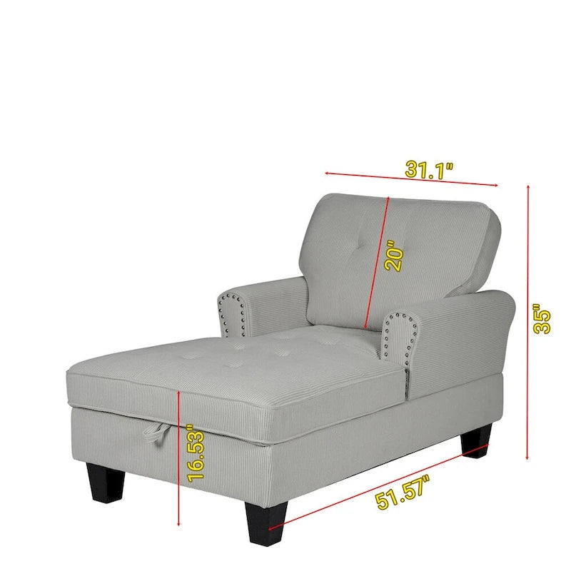 Chaise longue d'intérieur, canapé-lit, fauteuil rembourré