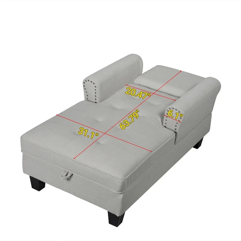 Chaise longue d'intérieur, canapé-lit, fauteuil rembourré