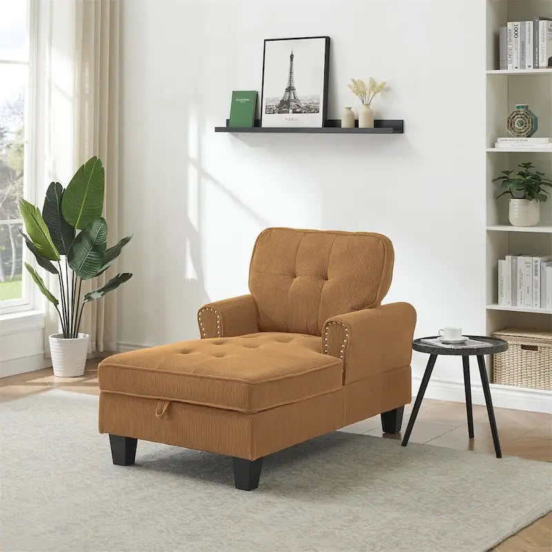 Chaise longue d'intérieur, canapé-lit, fauteuil rembourré