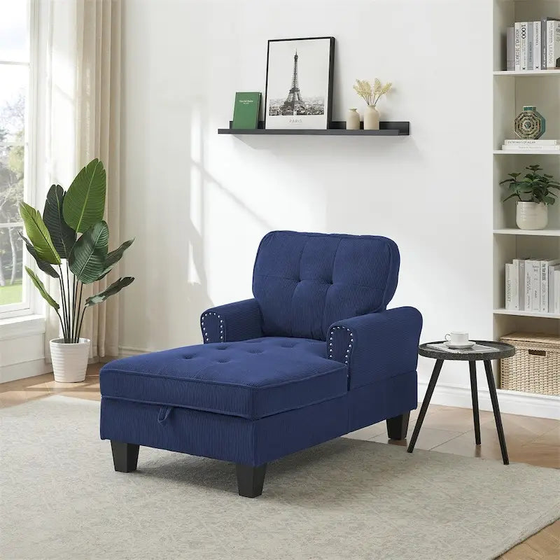 Chaise longue d'intérieur, canapé-lit, fauteuil rembourré