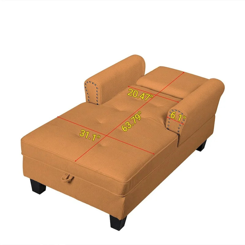 Chaise longue d'intérieur, canapé-lit, fauteuil rembourré