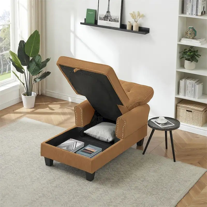 Chaise longue d'intérieur, canapé-lit, fauteuil rembourré
