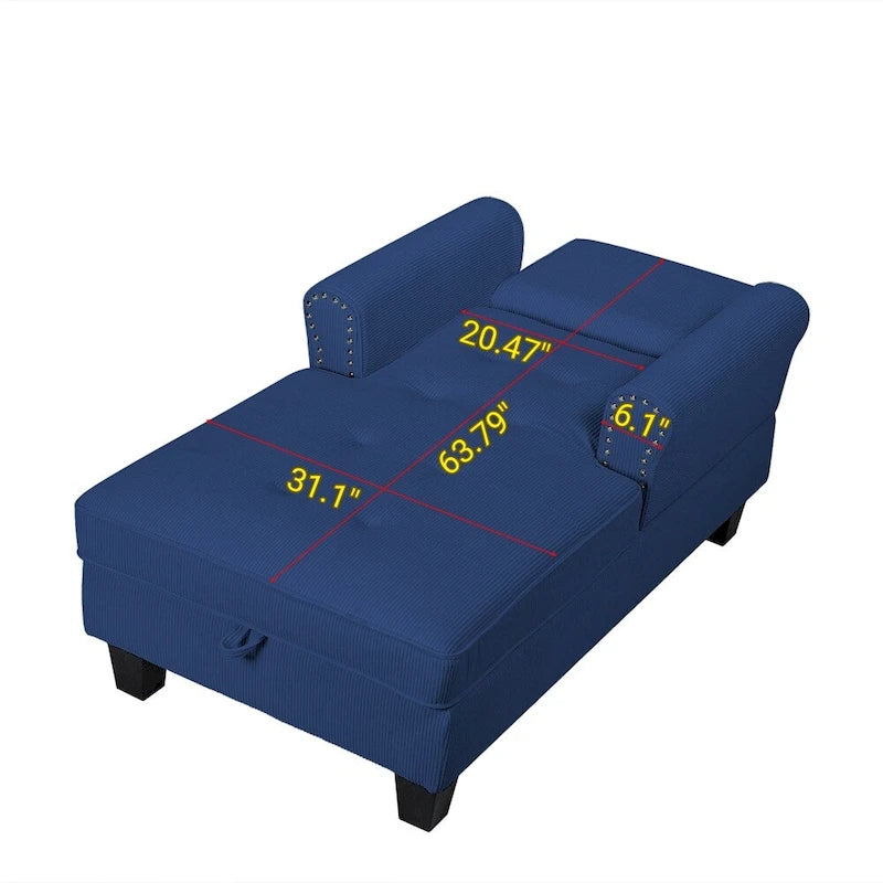 Chaise longue d'intérieur, canapé-lit, fauteuil rembourré