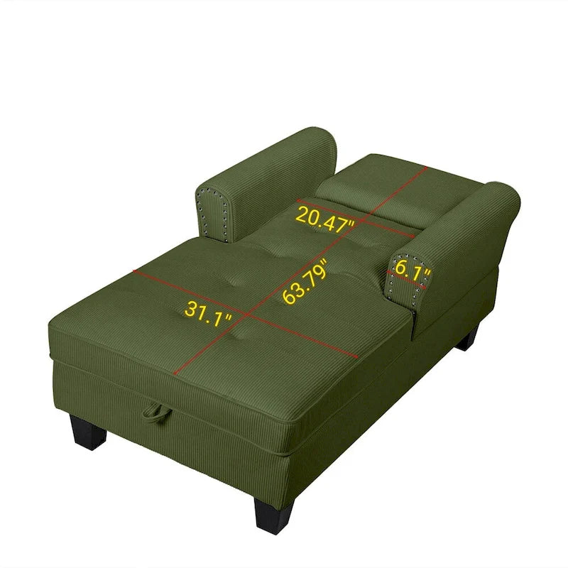 Chaise longue d'intérieur, canapé-lit, fauteuil rembourré