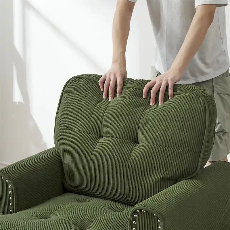 Chaise longue d'intérieur, canapé-lit, fauteuil rembourré