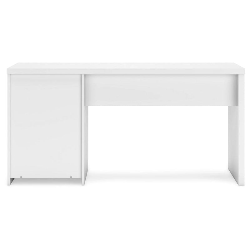 Bureau à Domicile, Plateau Rectangulaire 60 Po avec Tiroir, Bois Blanc