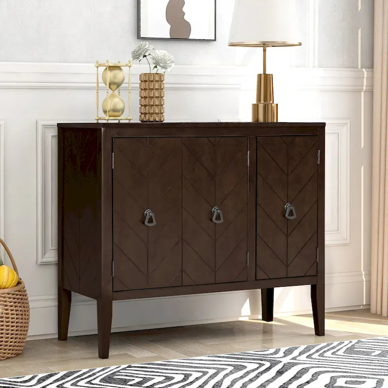 Meuble de rangement pour entrée, salon ou chambre à coucher avec étagère réglable