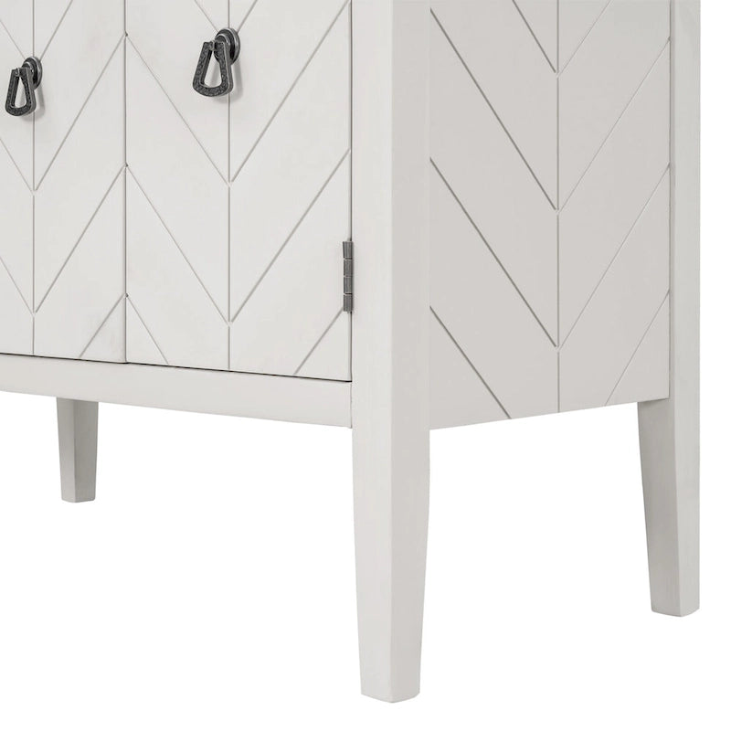 Meuble de rangement pour entrée, salon ou chambre à coucher avec étagère réglable
