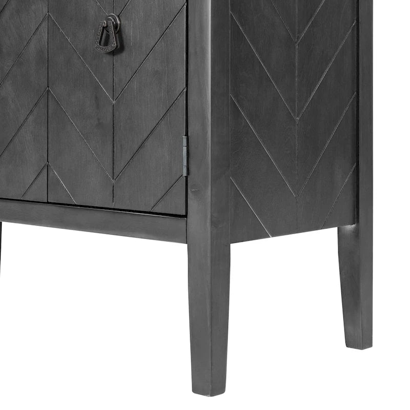 Meuble de rangement pour entrée, salon ou chambre à coucher avec étagère réglable