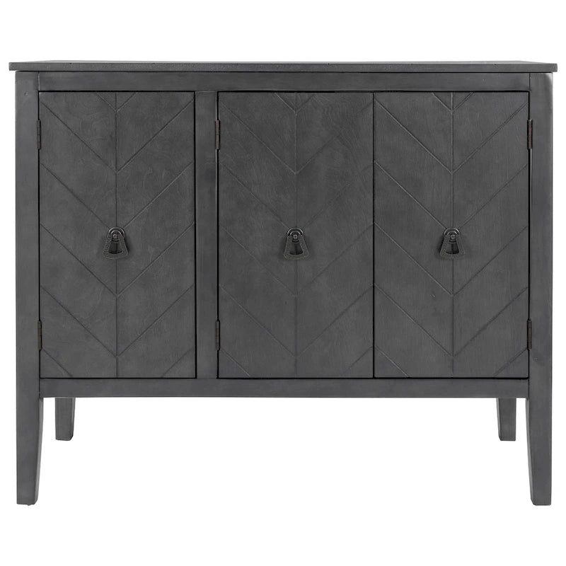 Meuble de rangement pour entrée, salon ou chambre à coucher avec étagère réglable