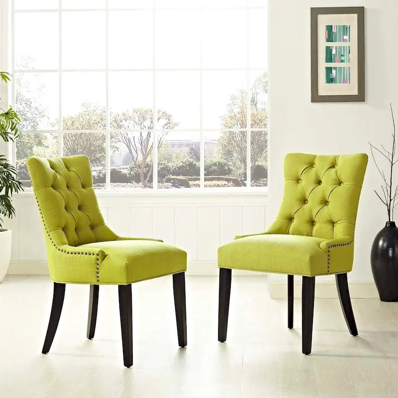 Chaise de salle à manger en tissu (lot de 2)