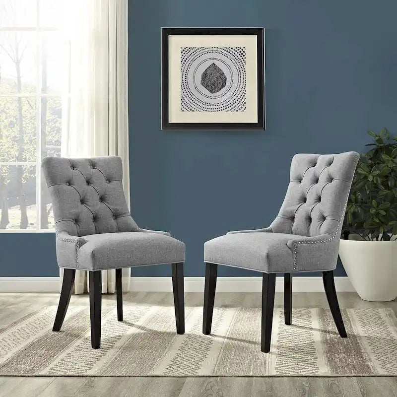 Chaise de salle à manger en tissu (lot de 2)