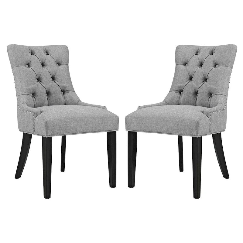 Chaise de salle à manger en tissu (lot de 2)
