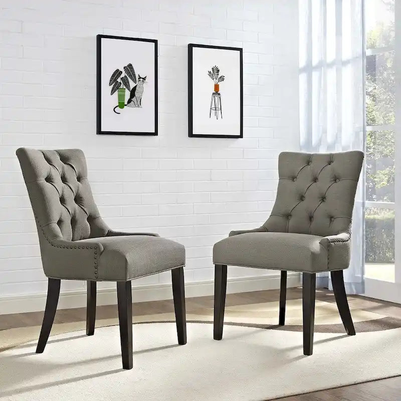 Chaise de salle à manger en tissu (lot de 2)