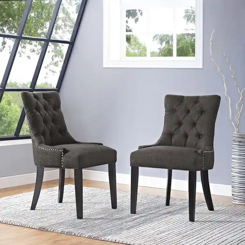 Chaise de salle à manger en tissu (lot de 2)
