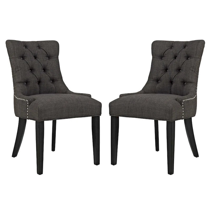 Chaise de salle à manger en tissu (lot de 2)