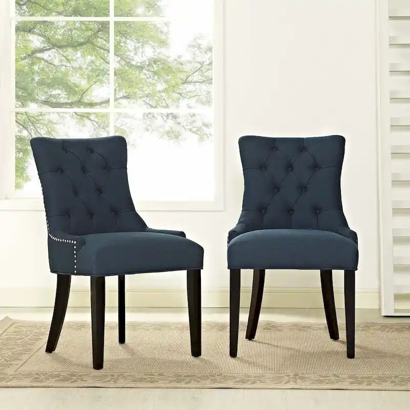 Chaise de salle à manger en tissu (lot de 2)