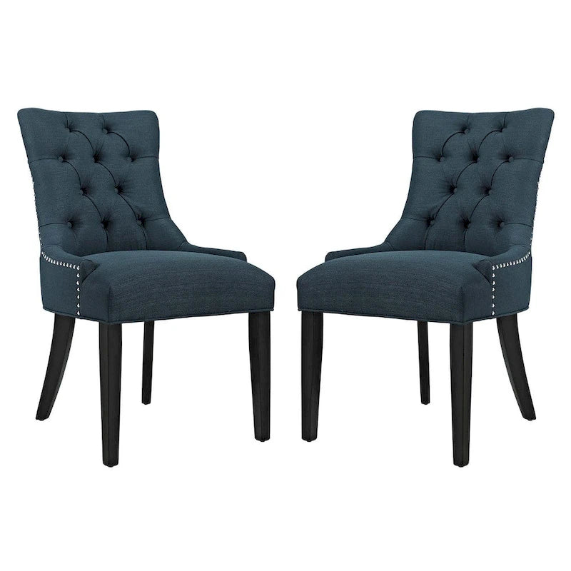 Chaise de salle à manger en tissu (lot de 2)