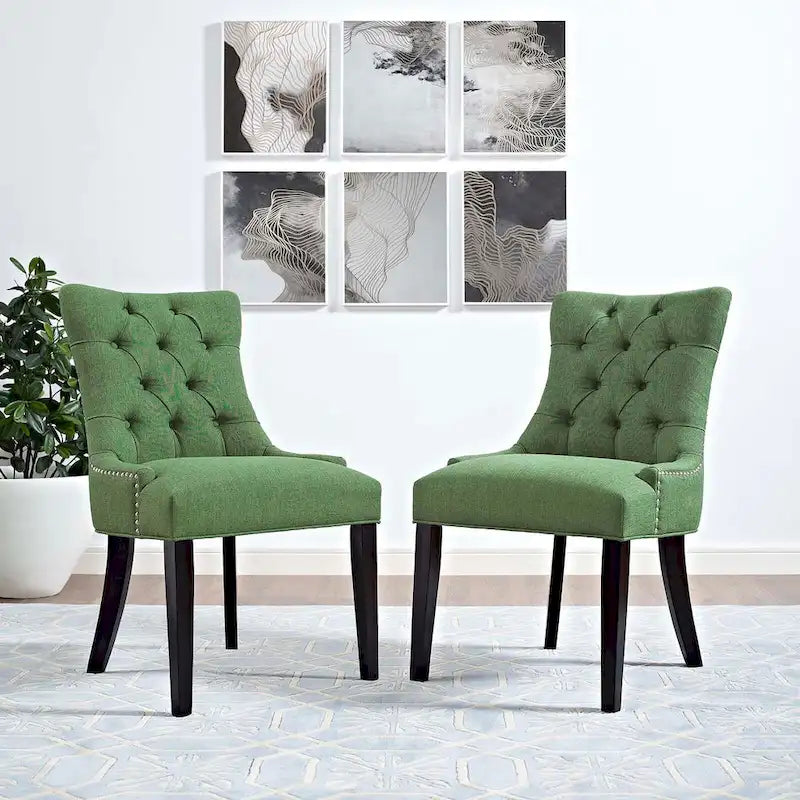 Chaise de salle à manger en tissu (lot de 2)