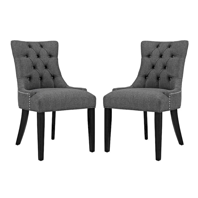 Chaise de salle à manger en tissu (lot de 2)