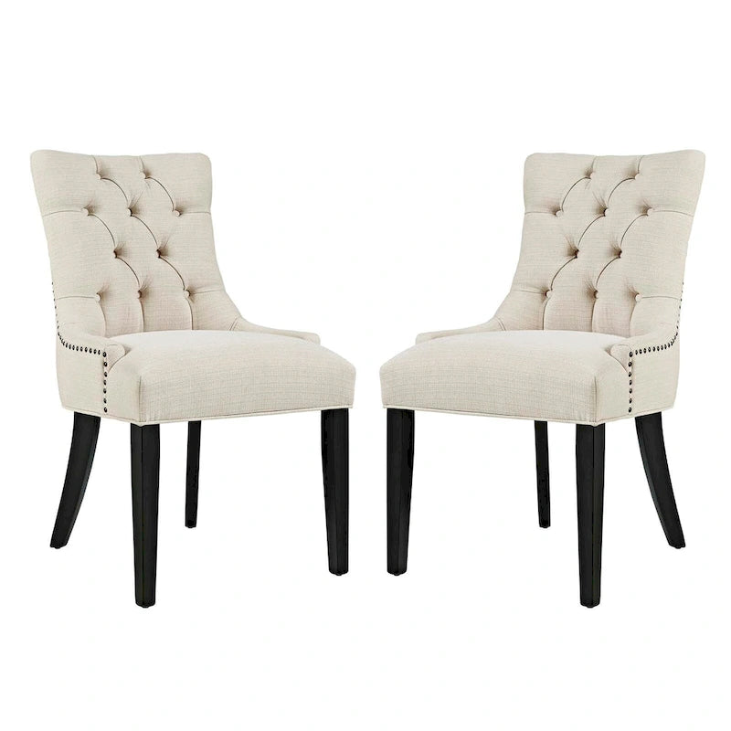 Chaise de salle à manger en tissu (lot de 2)