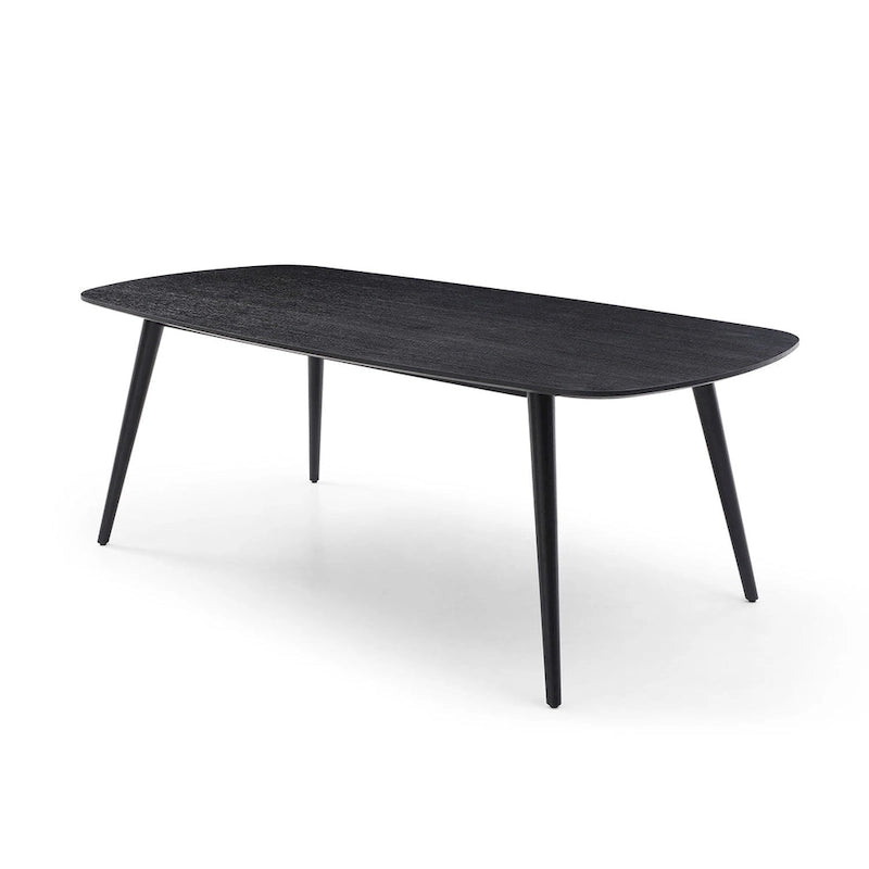 Table à manger rectangulaire style ferme moderne pour 4 à 8 personnes