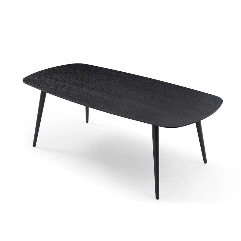 Table à manger rectangulaire style ferme moderne pour 4 à 8 personnes