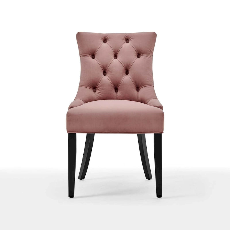 Chaises de salle à manger latérales en velours Silver Orchid (lot de 2)