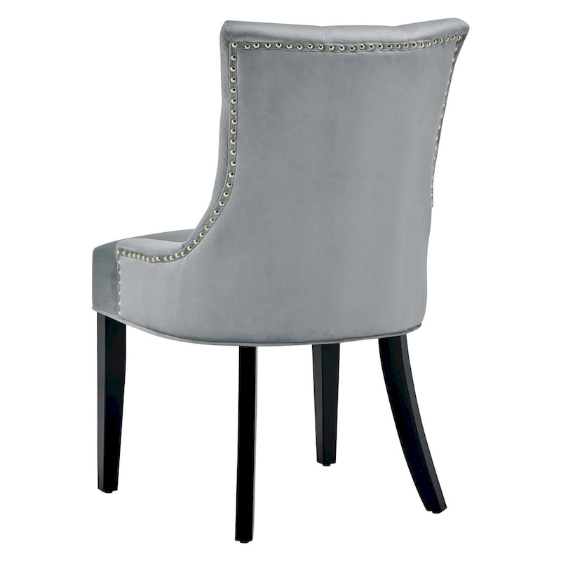 Chaises de salle à manger latérales en velours Silver Orchid (lot de 2)
