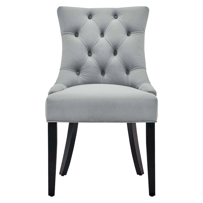 Chaises de salle à manger latérales en velours Silver Orchid (lot de 2)