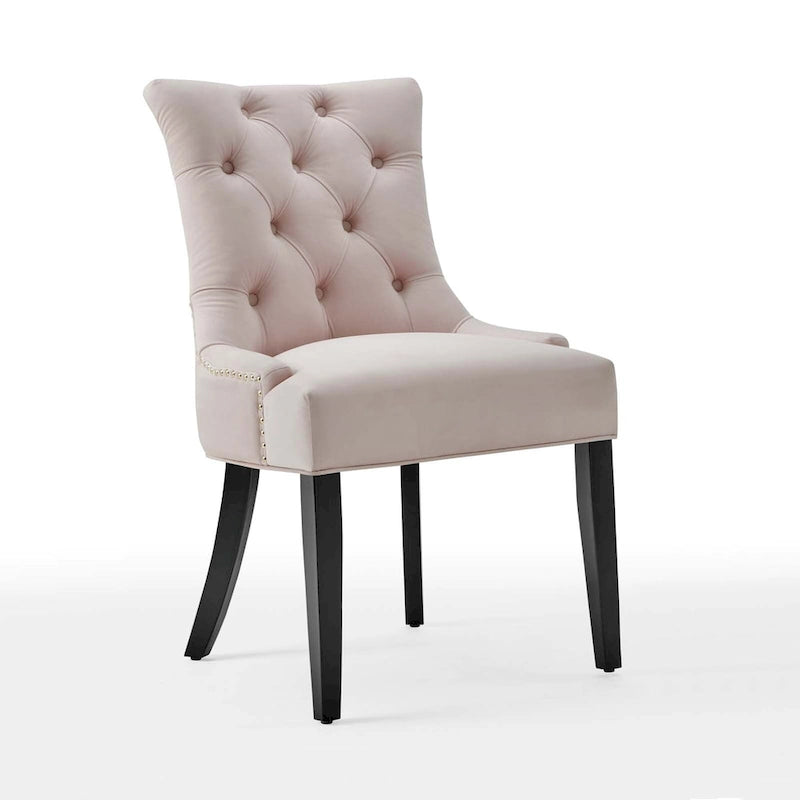 Chaises de salle à manger latérales en velours Silver Orchid (lot de 2)