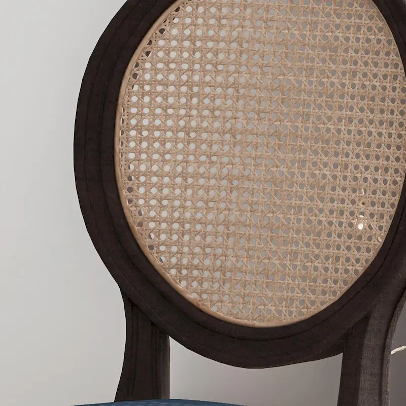 Chaises de salle à manger en bois avec coussins (Lot de 2)