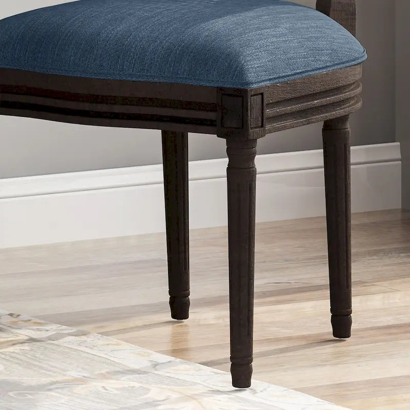 Chaises de salle à manger en bois avec coussins (Lot de 2)