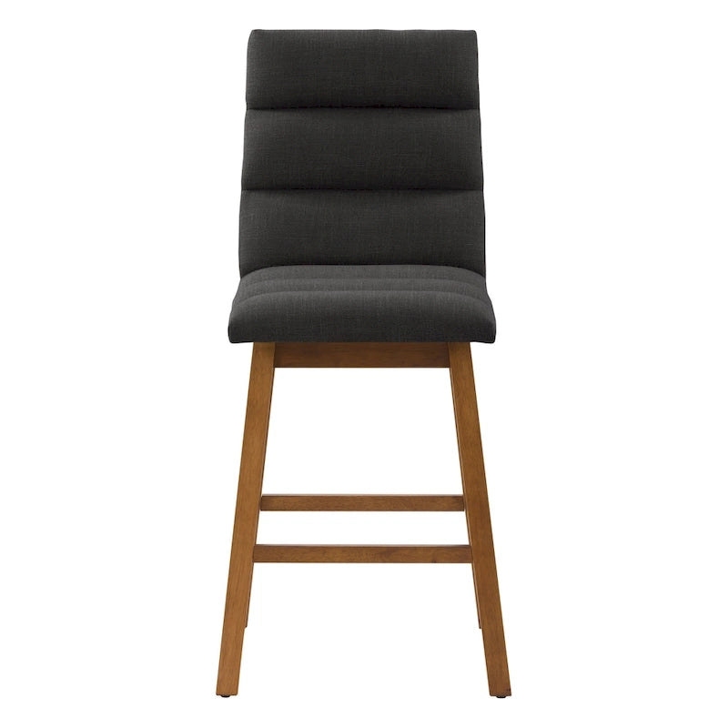 Tabourets de bar rembourrés hauteur comptoir, lot de 2