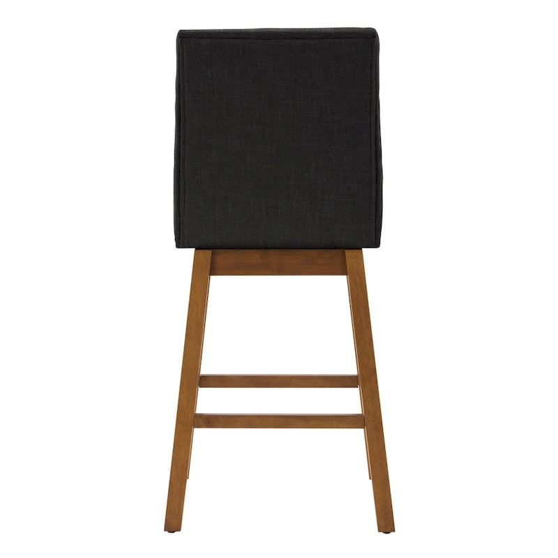 Tabourets de bar rembourrés hauteur comptoir, lot de 2