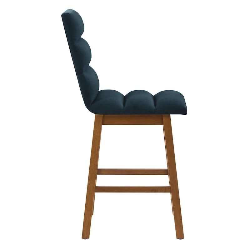 Tabourets de bar rembourrés hauteur comptoir, lot de 2
