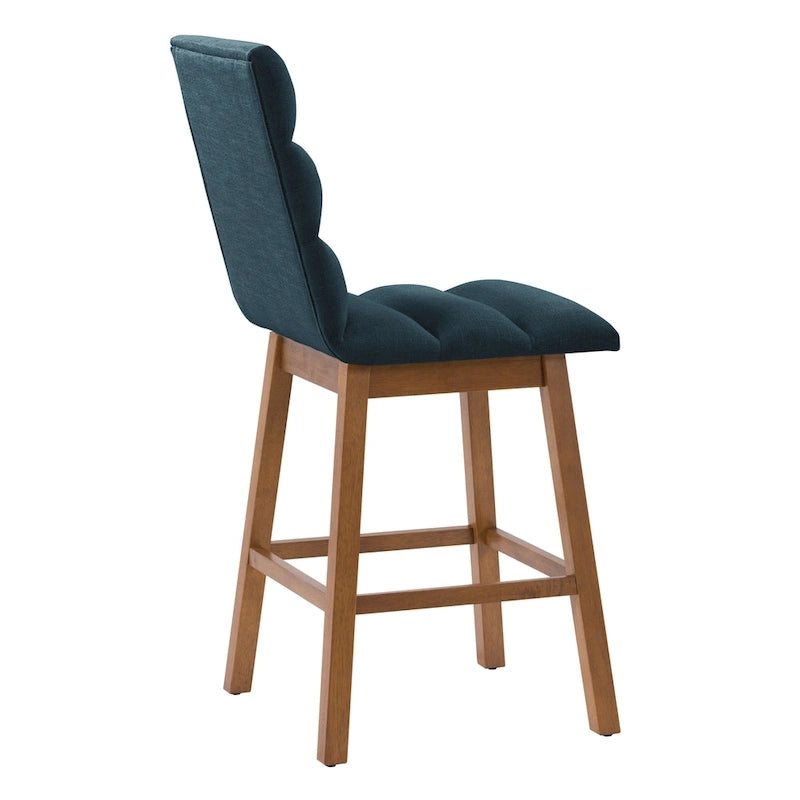 Tabourets de bar rembourrés hauteur comptoir, lot de 2
