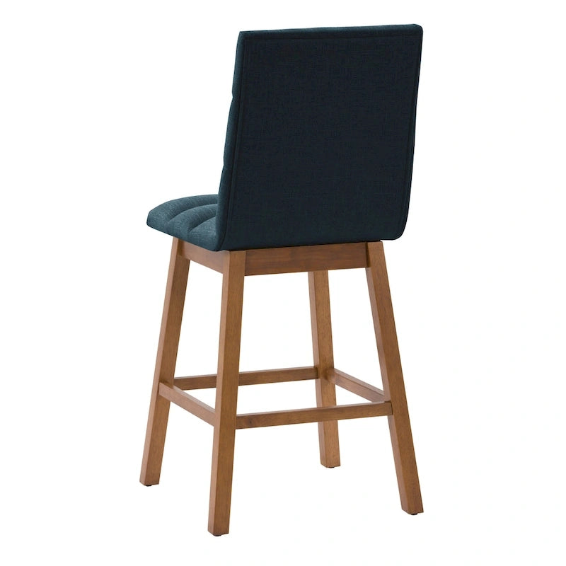 Tabourets de bar rembourrés hauteur comptoir, lot de 2