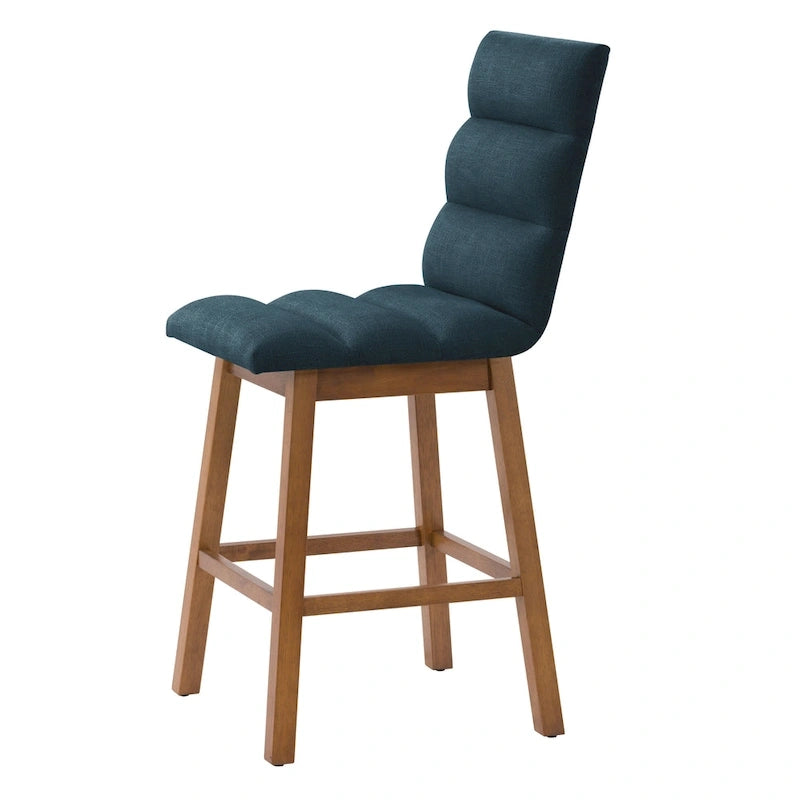 Tabourets de bar rembourrés hauteur comptoir, lot de 2
