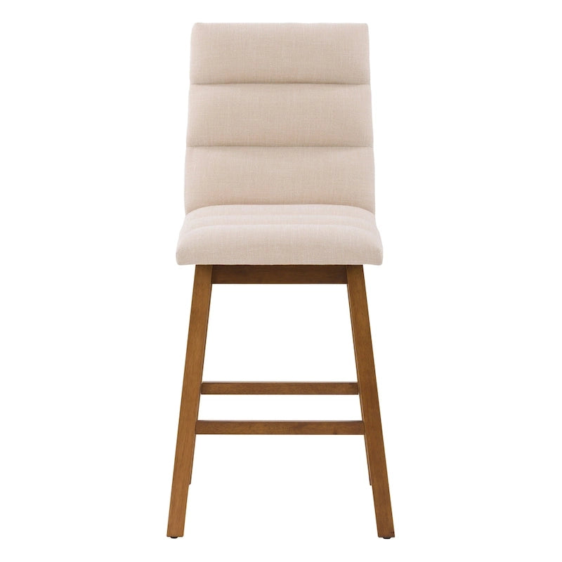 Tabourets de bar rembourrés hauteur comptoir, lot de 2
