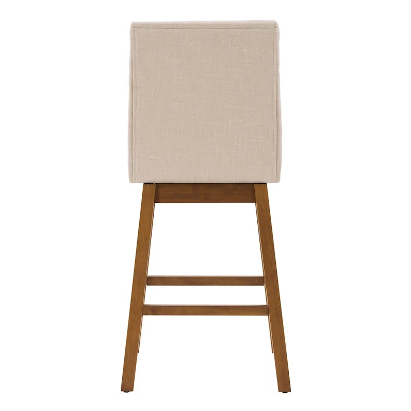 Tabourets de bar rembourrés hauteur comptoir, lot de 2