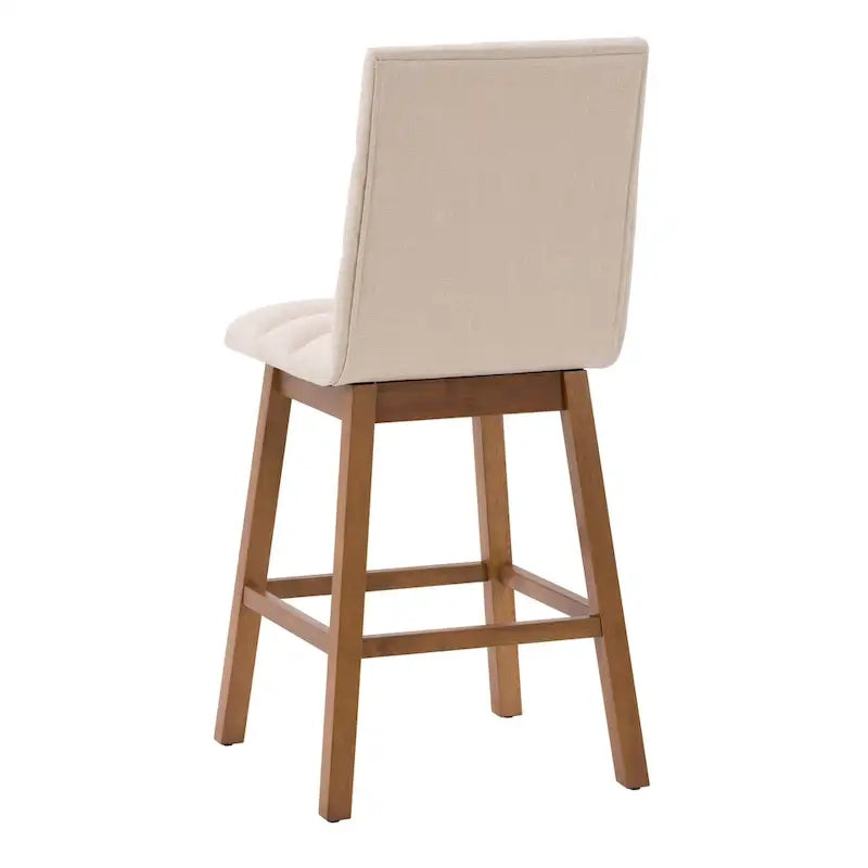 Tabourets de bar rembourrés hauteur comptoir, lot de 2