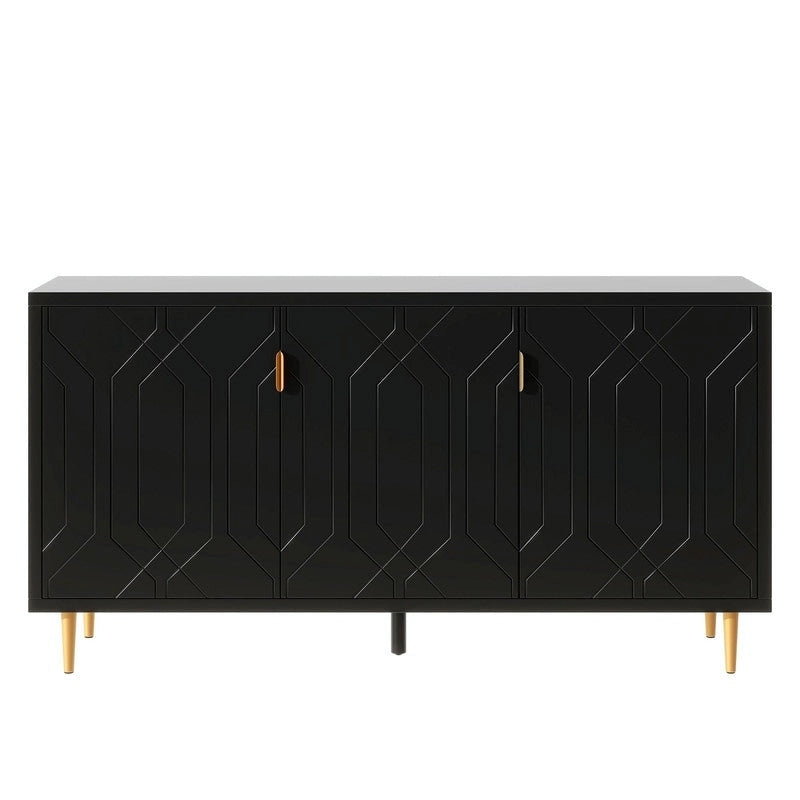Console de 70 pouces de large avec étagères réglables
