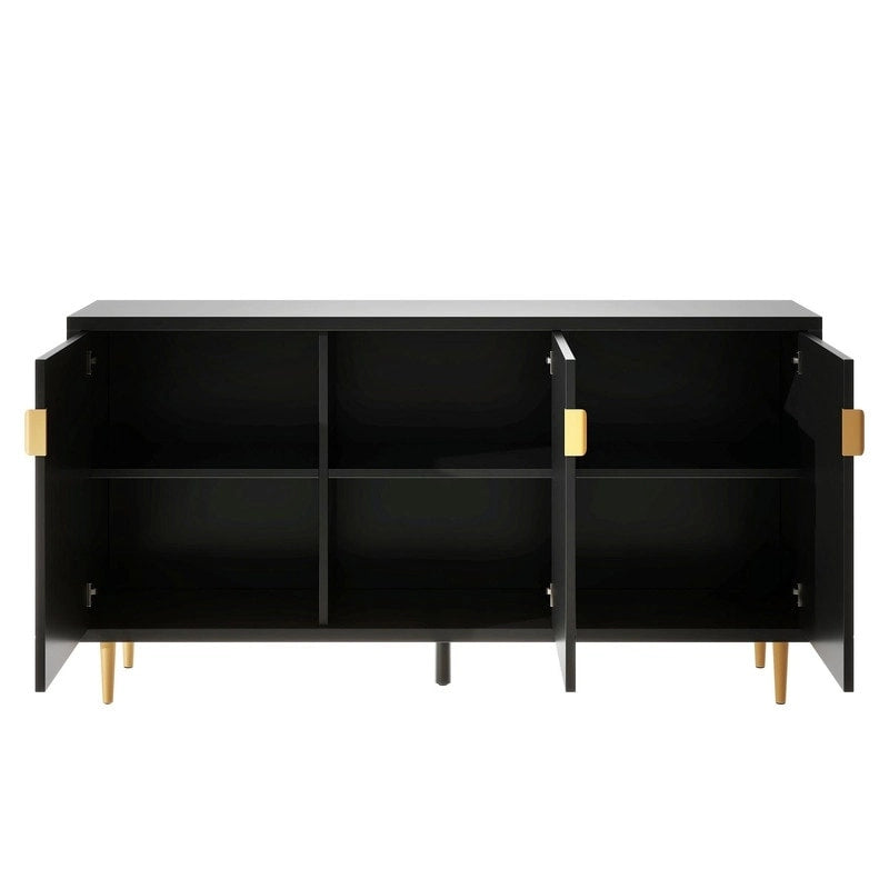 Console de 70 pouces de large avec étagères réglables