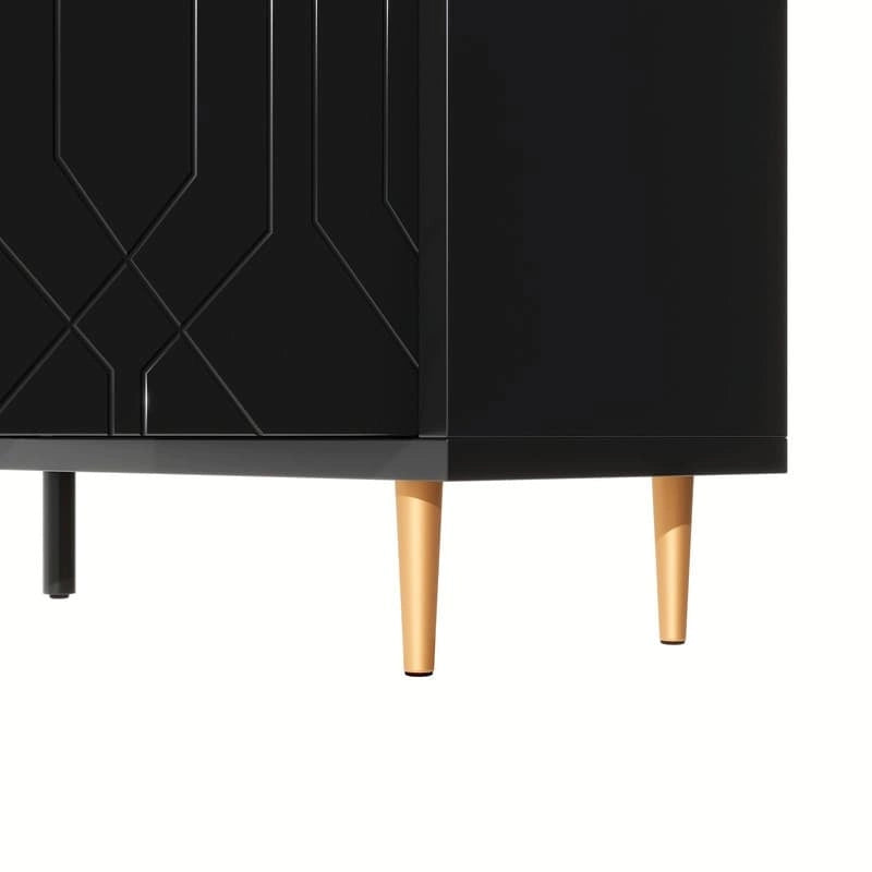 Console de 70 pouces de large avec étagères réglables