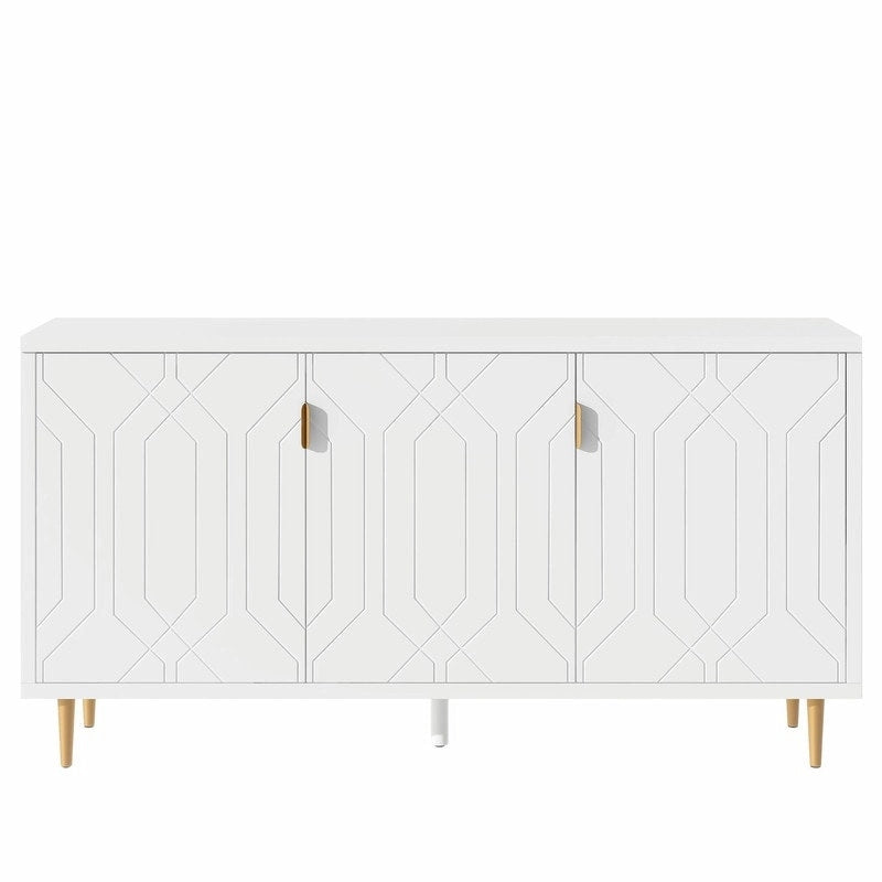 Console de 70 pouces de large avec étagères réglables