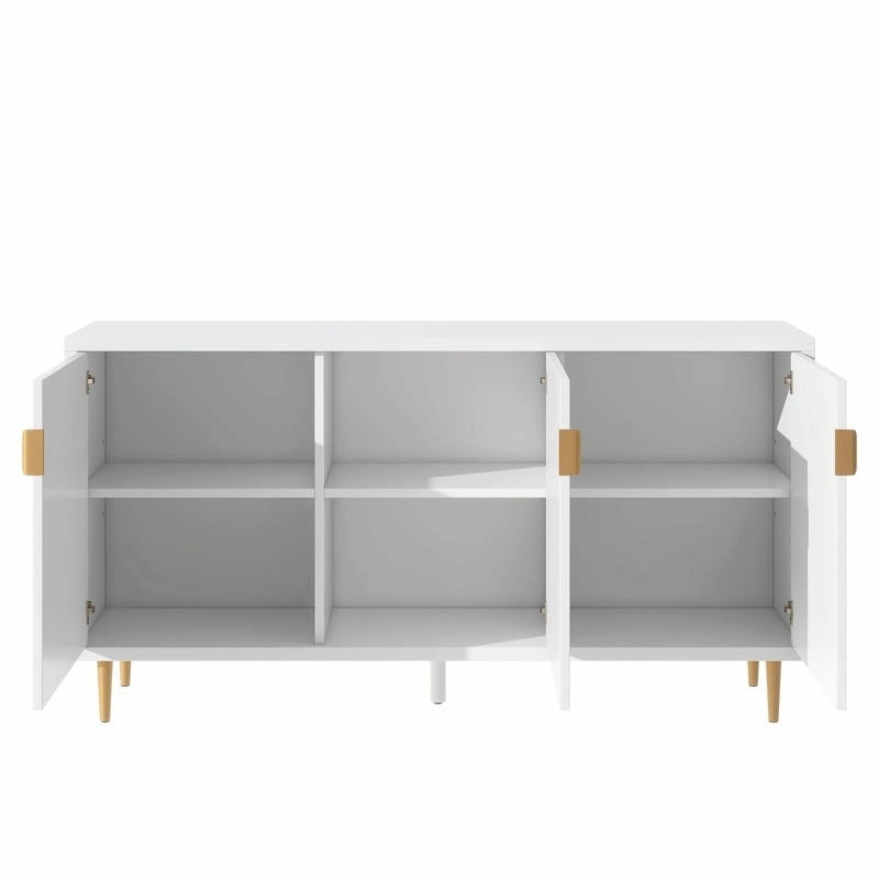 Console de 70 pouces de large avec étagères réglables