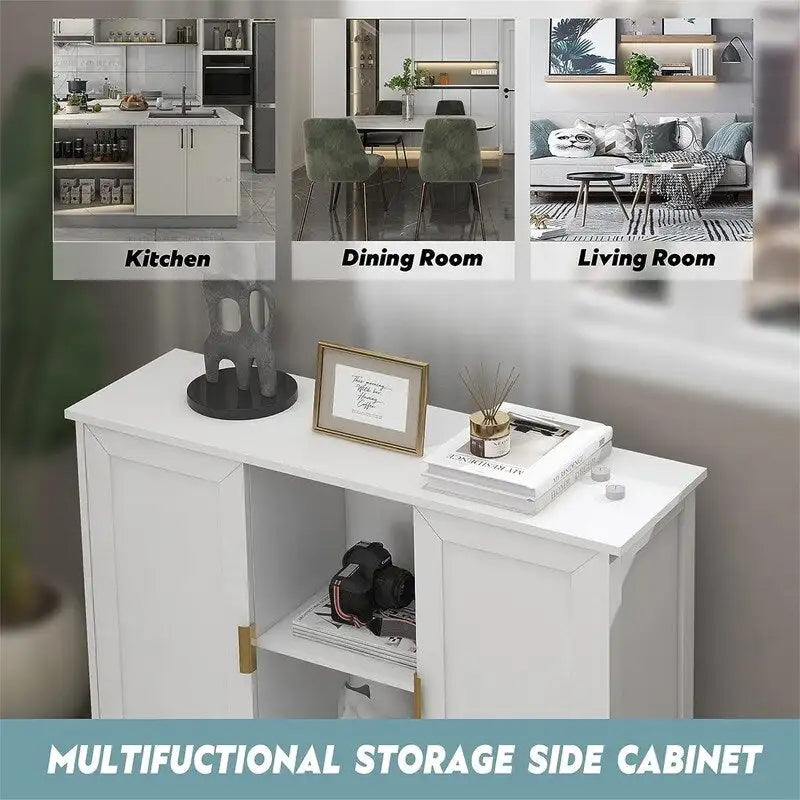 Buffet de rangement en bois pour bar à café - 11.8P x 39.4L x 30.7H