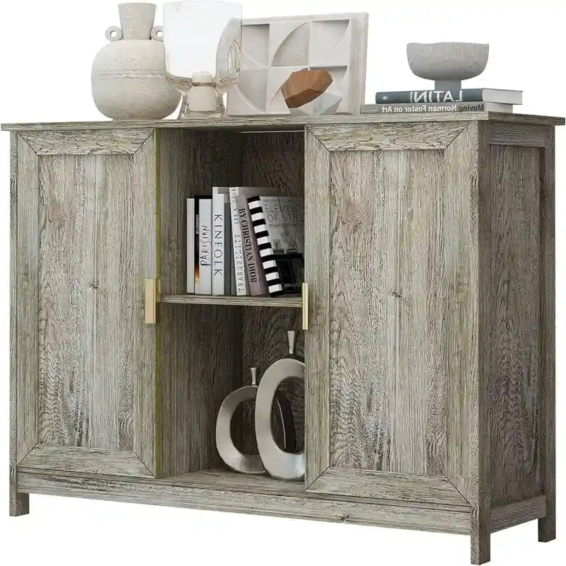 Buffet de rangement en bois pour bar à café - 11.8P x 39.4L x 30.7H